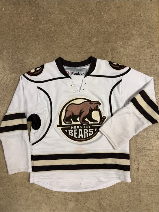 Reebok Other - Reebok Hershey Bears White and Brown Youth Hockey Jersey